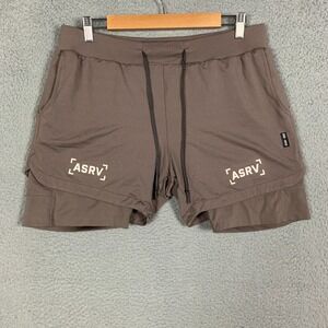 ASRV Train-Lite Short Men's Large L Taupe Conditioning Liner DSG-0222 Athleisure